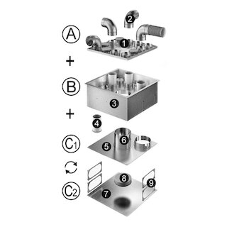 Meier Tobler OnTopBox zu Multiverteiler MW-90-12-Q150