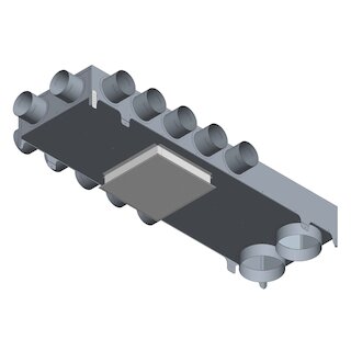 Meier Tobler Kombi-Verteiler für Zu- und Abluft KV-UP-HU125-3LR1S-90