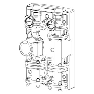 Meier Tobler VARIO 2 Pumpengruppe PGR 40 Wilo Para HF 0.5-8