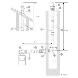 Almeva LIL Standard-Bausatz AS-U-K-3A NW 60 / 100 Flachdach