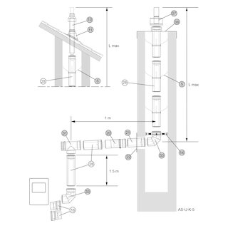 Almeva LIL Standard-Bausatz AS-U-K-5 NW 60 / 100 Schrägdach