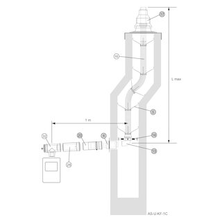 Almeva LIL/FLEX Standard-Bausatz AS-U-KF-1C NW 80 / 125