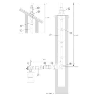 Almeva LIL/STARR Standard-Bausatz AS-U-KS-1C NW 80 / 125 Flachdach