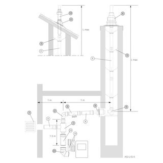 Almeva LIL/STARR Standard-Bausatz AS-U-S-5 NW 60 / 100 Flachdach