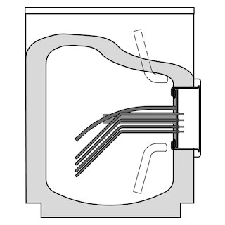 De Dietrich Elcalor Whiteline  Einbau-Wassererwärmer, emalliert E 110-4