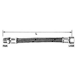 Panzerschl.Edelstahlumfl.1/2"-0.3m A/U