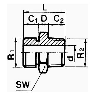 Anschlussnippel ANA 1/2"