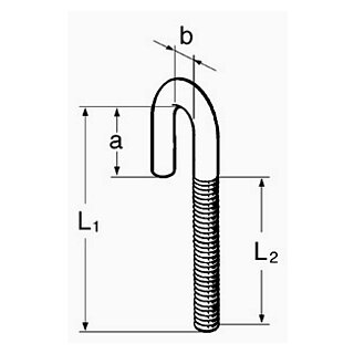 Sikla Gewindehaken M8x75