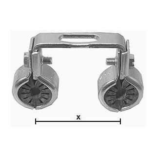 SK Doppelrohrschelle 225 12mm X=40mm