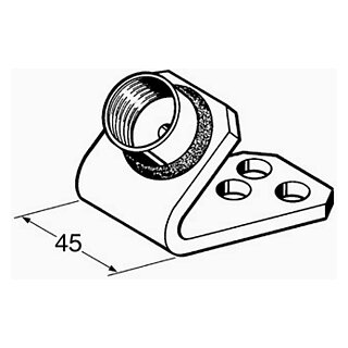 Sikla Stützkonsole 45°-1/2"