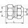 TA 358 Nippel mit Innengewinde M22x3/8"