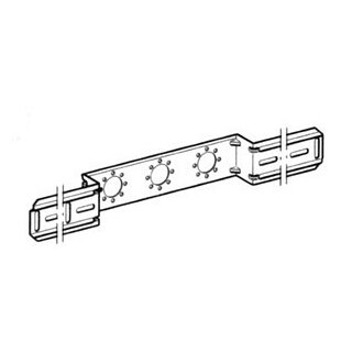 Montageplatte zweifach 7.65 oder 15.3cm