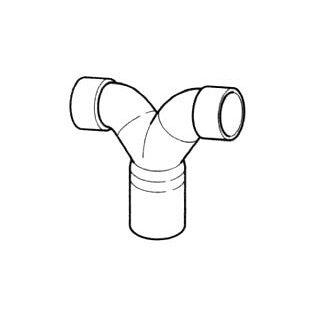 Geberit Hosen-T 180°+Sifonanschlussmuf.5