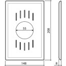 Abdeckplatte RA Edizio-Design 15 x 21cm