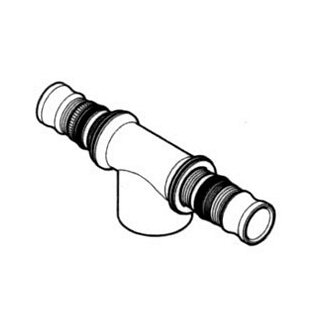 Mepla T-Stück mit IG 16-1/2"-16