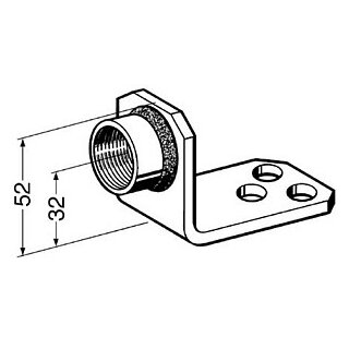 Sikla Stützkonsole 90°-1/2"