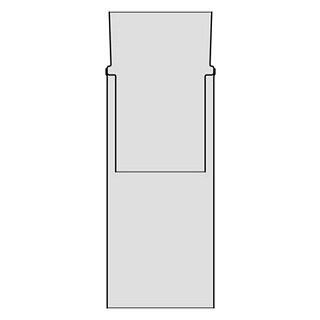 Doppelfutterrohr lang 153x430mm