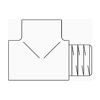 Ovent.T-Stück,1/2"AG xIGxIG (verchr.)