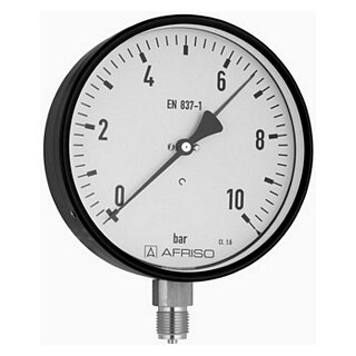 Manometer mit Standardskala 0-10.0bar