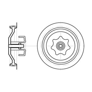 Verschlussdeckel Festbrennstoff 153mm