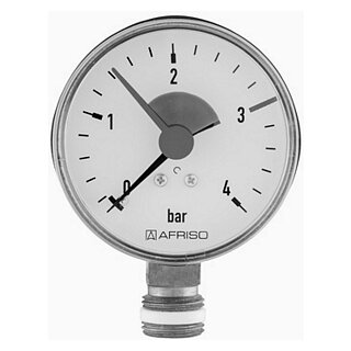 Manometer 1/4" radial 4 bar