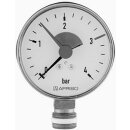 Manometer 1/4" radial 4 bar