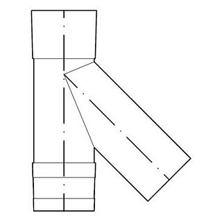 Abzweiger 45° V4A 103mm EW