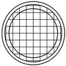 Abschlussdeckel mit Gitter 80mm