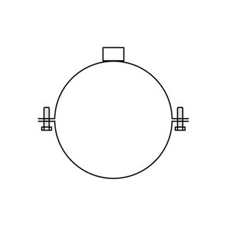 Rohrschelle verzinkt 1/2 82mm