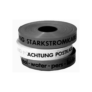 Warnband blau 40mm ACHTUNG WASSERLEITUNG