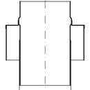 Dilatations-Stuzen rund Cn 103mm