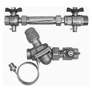 Anschluss-Set WMZ horizontal DN15 AB-PM