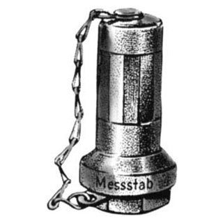Messstabverschraub. Messing hoch 1"x5/4"
