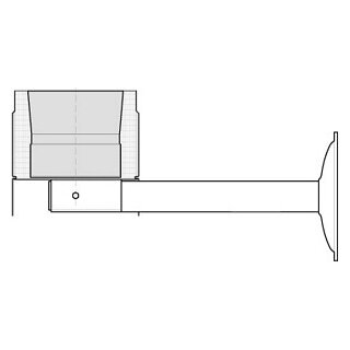 Russackauflage 500mm Massiv V4A 103mm