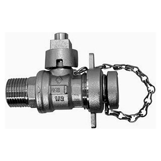 Kugelkesselhahn mit Kappe AG 1/2"