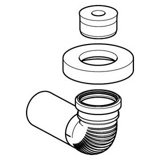 Geberit Regenw.-Anschlussgarnit.waagr.90
