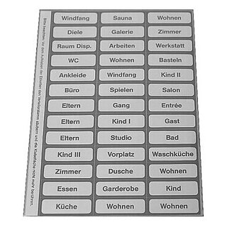 Beschriftungsbogen F Beulco-Verteiler