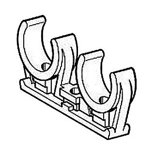 Rohrclips 12mm doppelt