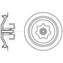 Putzdeckel V4Ax103mm