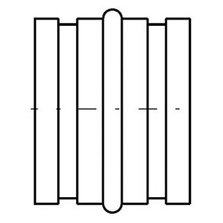 Muffe für Rohre 100mm