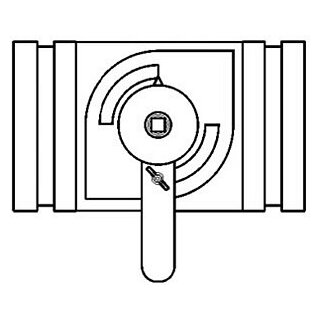 Drosselklappe mit Sicke 125mm