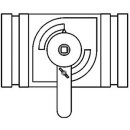 Drosselklappe mit Sicke 125mm