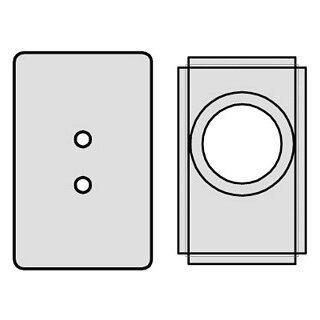 Putzkiste Türe verstellbar V4A 178mm