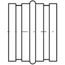 Muffe für Rohre 150mm