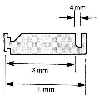 Träger für Heizwände 30-4-40