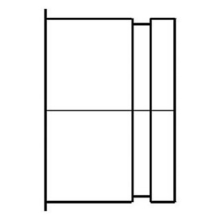 Stutzen mit Bord 160mm