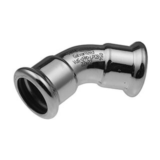 XPress Bogen 45°C-Stahl innen/innen 35