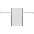 Dilatations-Stutzen eckig V4A 203mm