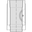 Rohr m. Putzöffnung Viton V4A 253mm DW