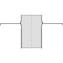 Dilatations-Stutzen eckig V4A 253mm